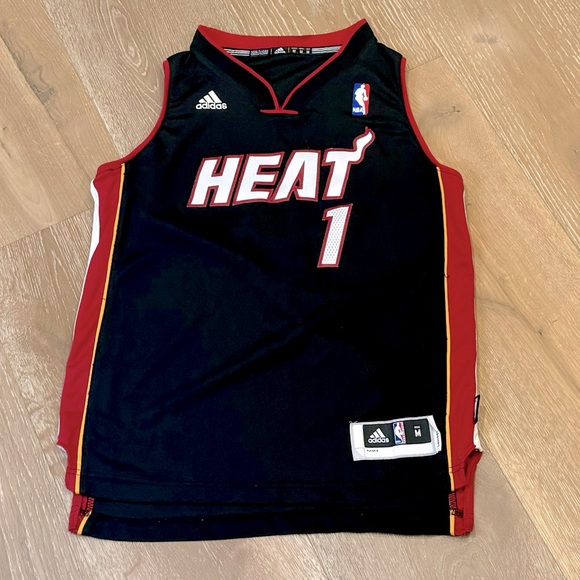 adidas Other - Adidas Miami Heat Chris Bosh Jersey Boys Medium